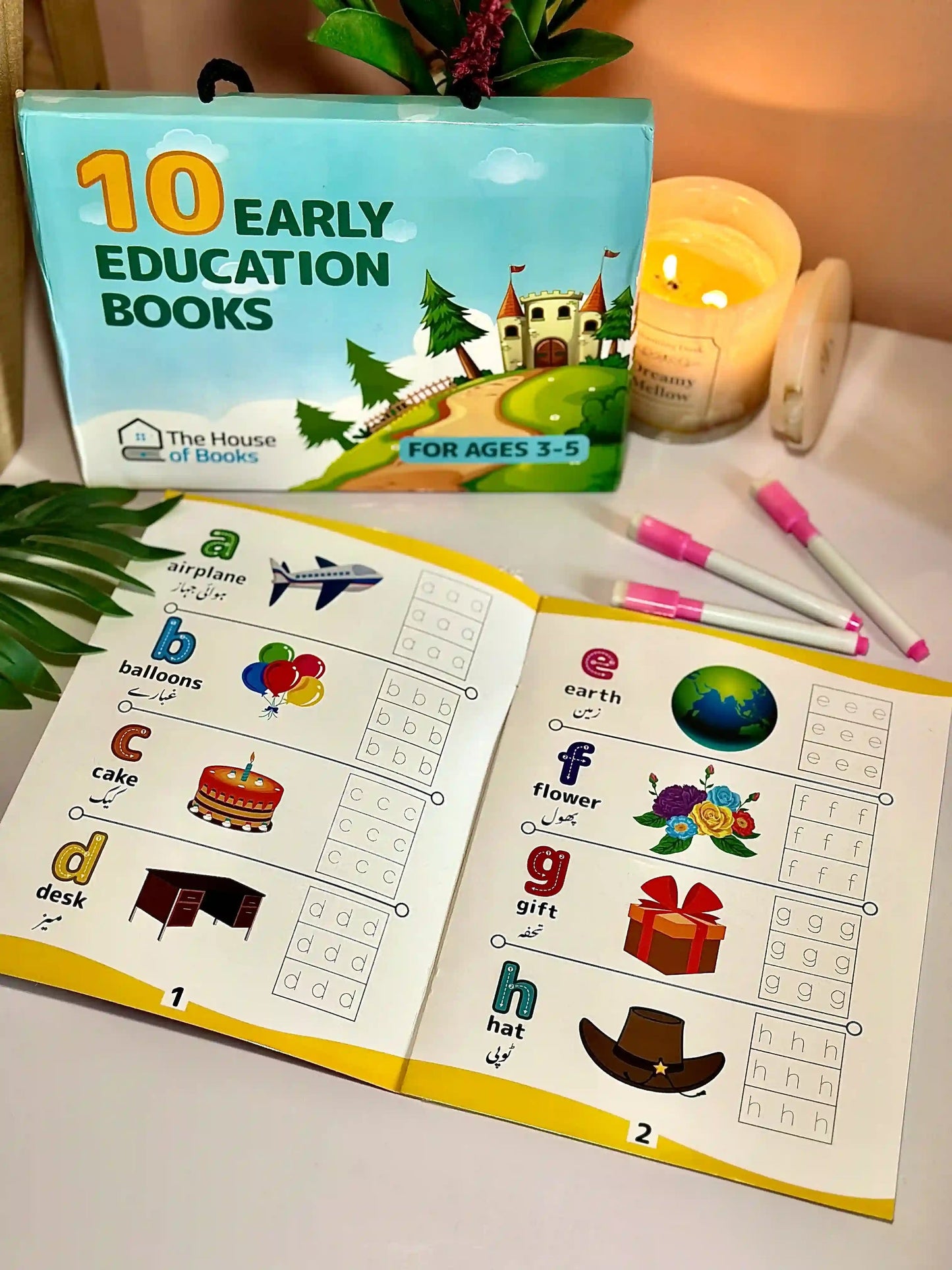 10 Early Education Write & Wipe Children Books Set!