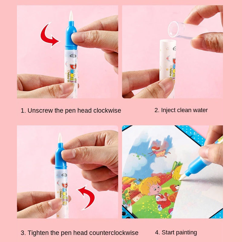 Magic Water Color Book - For Kids