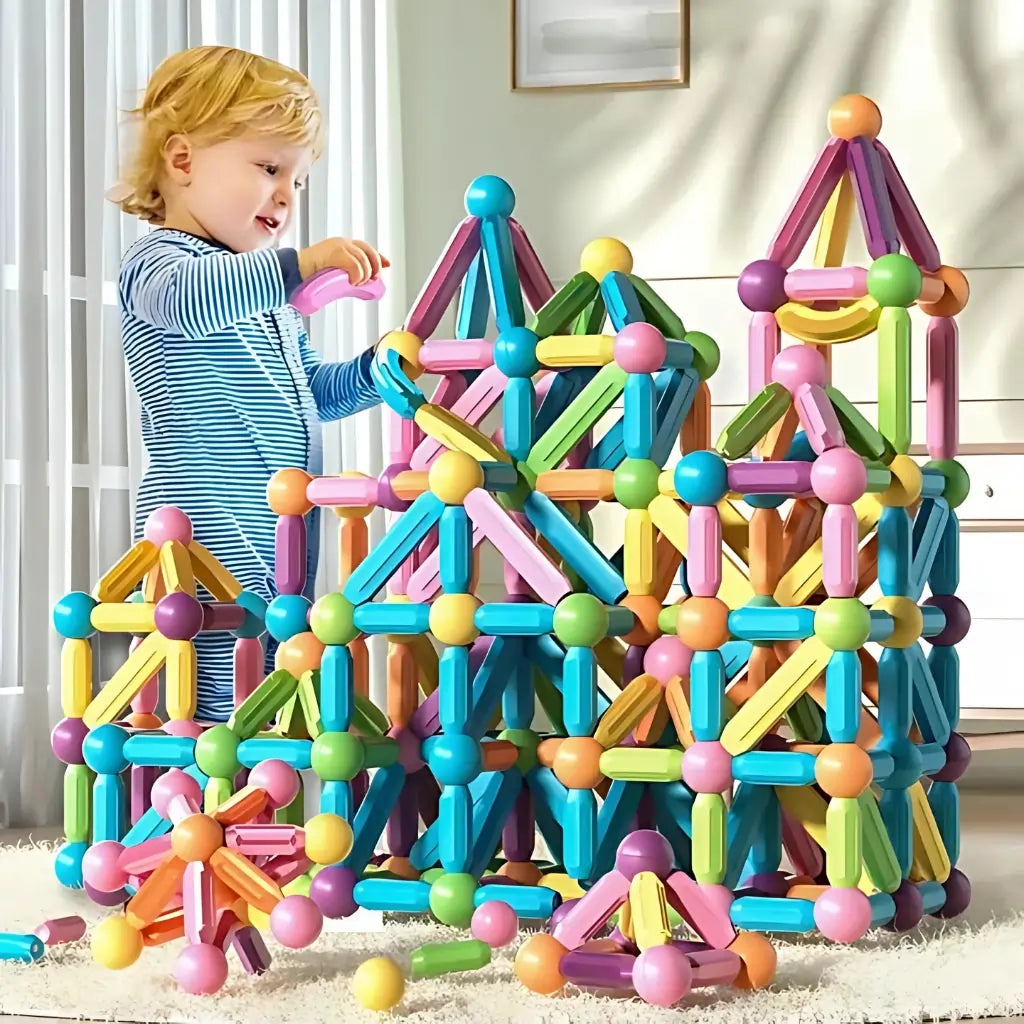 Colorful Magnetic Blocks & Building Toys