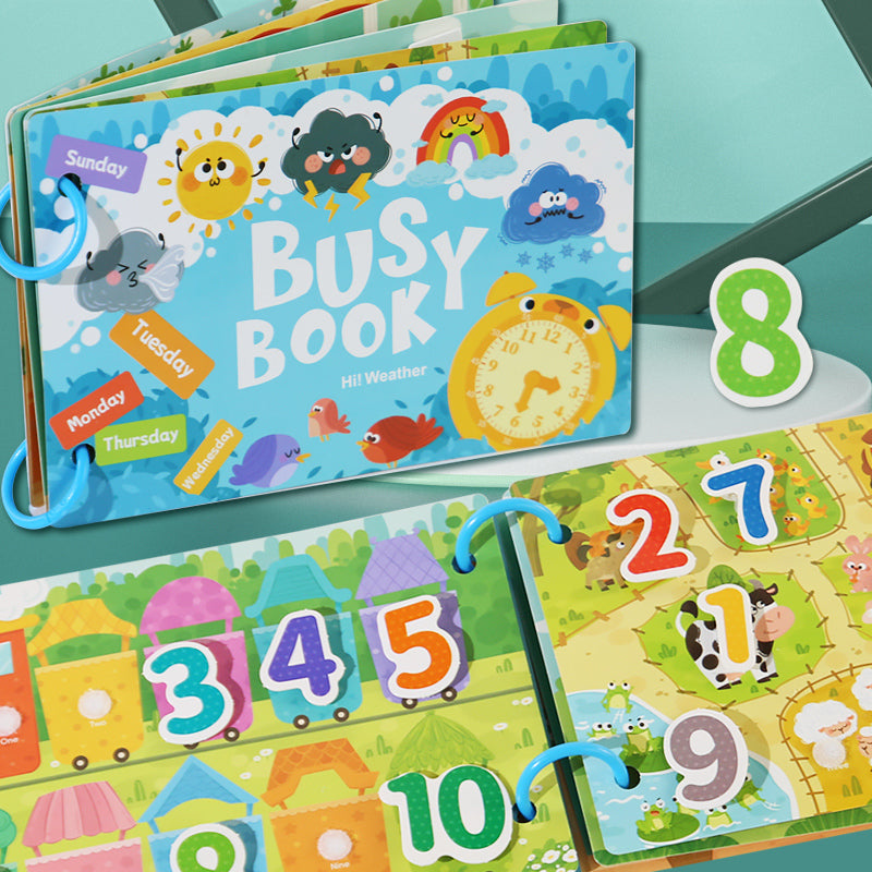Montessori Learning Busy Book for Kids