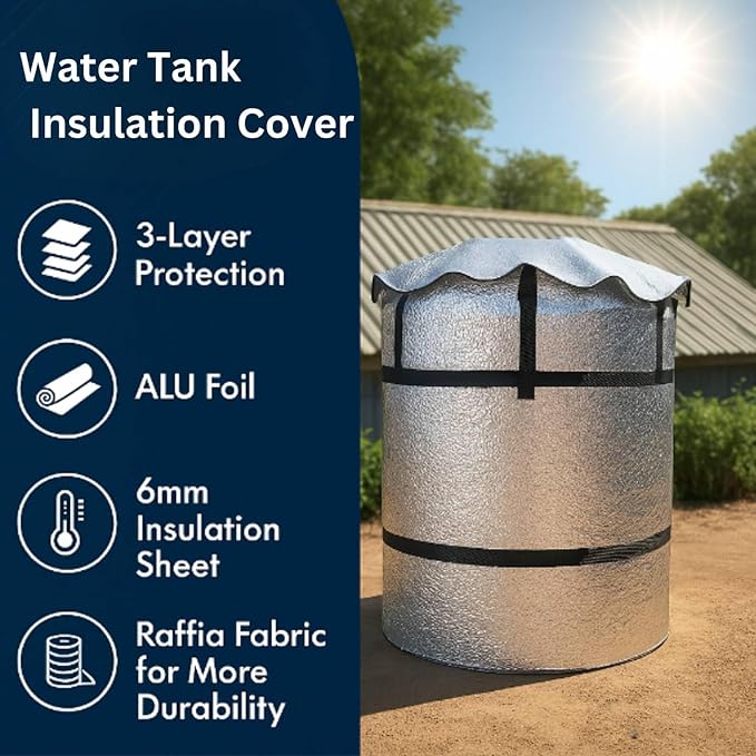 Climate Protect Insulated Thermal Tank Cover/Jacket For Cold Water