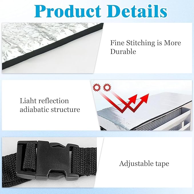 AC Outer Heat Protection Sheet – Aluminium Coated Sun Reflective Cover