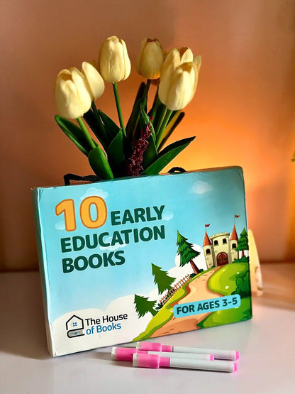 10 Early Education Write & Wipe Children Books Set!