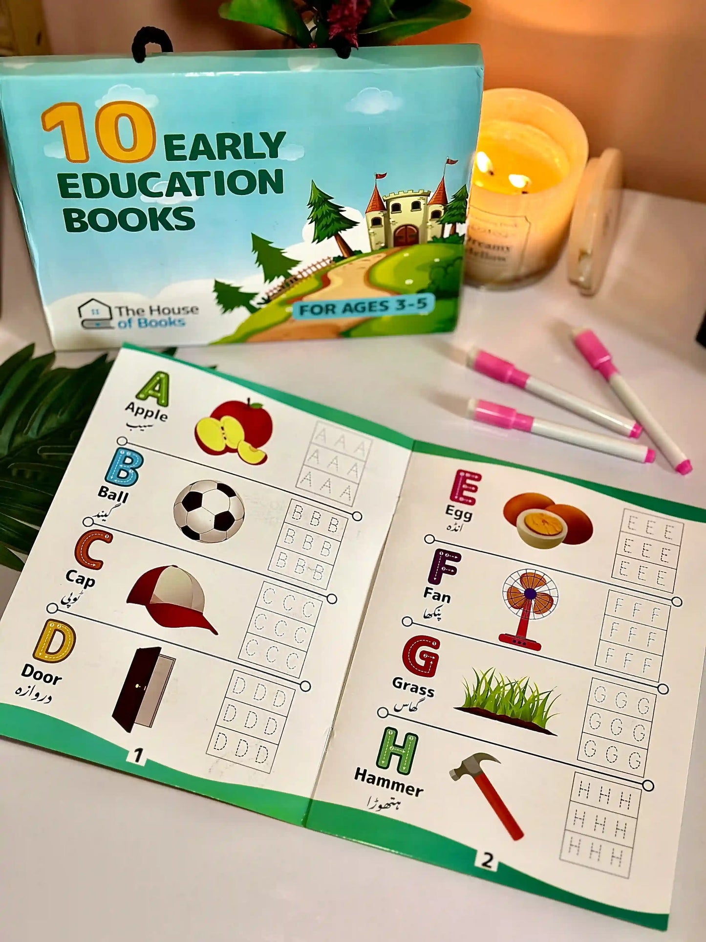 10 Early Education Write & Wipe Children Books Set!